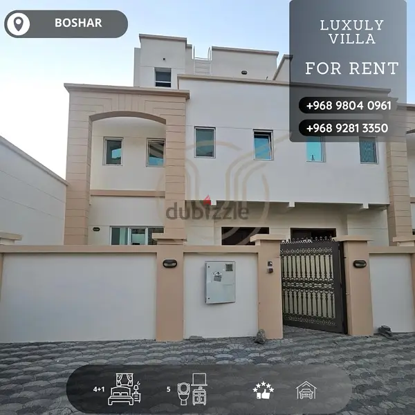BOWSHAR | EXCELLENT 4+1 BR VILLA FOR RENT