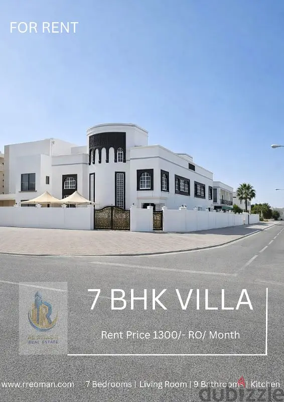 Luxury Villa in Azaiba for rent @ 1300/- RO