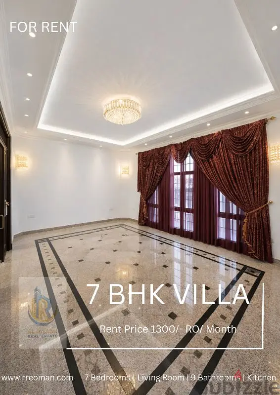 Luxury Villa in Azaiba for rent @ 1300/- RO