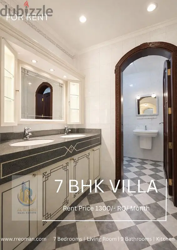 Luxury Villa in Azaiba for rent @ 1300/- RO