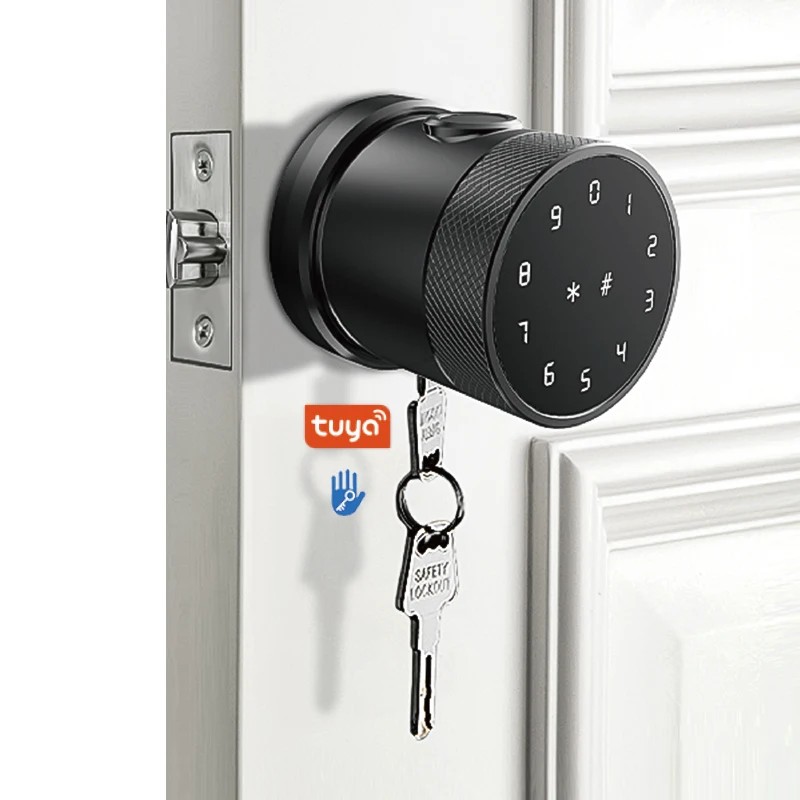 مقبض الباب الذكي بالباسورد – الأمان صار أسهل! لو تبي راحة بال وحماية أكبر لبيتك أو مكتبك