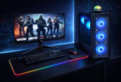 Gaming PC RTX 4060 مع شاشة 240Hz – يشغل Valorant / Warzone / Fortnite فوق 200 FPS – نظيف جداً