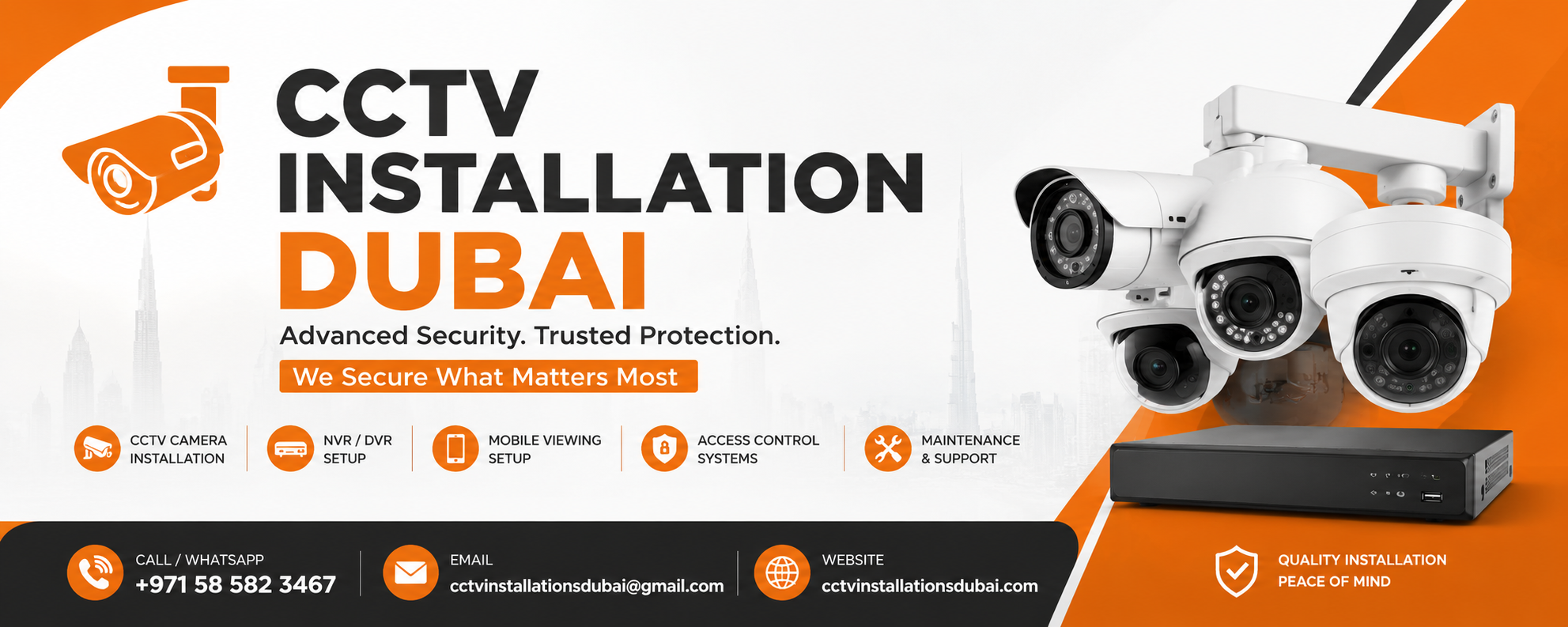 CCTV installation service in Dubai for homes and offices