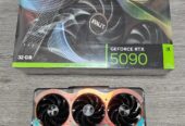 GeForce RTX 5090, RTX 5080, RTX 5070 Ti, RTX 5070, RTX 4090, RTX 4080 Super,  RTX 4080, RTX 4070 Ti Super,  RTX 4070 Ti, RTX 4070 Super