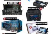 Behringer X32, Midas M32 LIVE, Yamaha MGX, Soundcraft Ui24R, PreSonus StudioLive 32SC, Allen & Heath CQ-18T,
