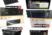 Behringer X32, Midas M32 LIVE, Yamaha MGX, Soundcraft Ui24R, PreSonus StudioLive 32SC, Allen & Heath CQ-18T,