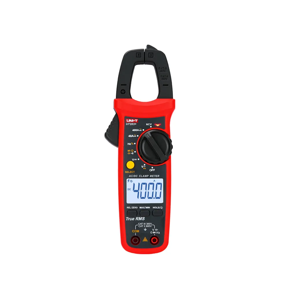 Uni-T UT203+ 400A Digital Clamp Meter – Professional True RMS AC/DC