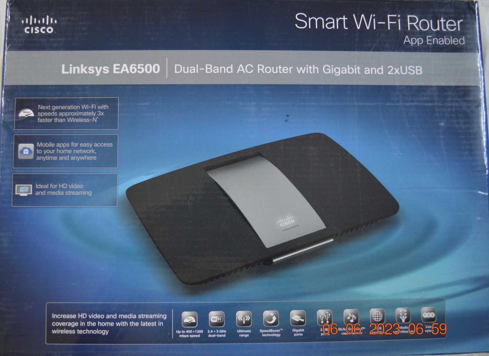 Linksys EA6500 AC1750 Smart Wi-Fi Router