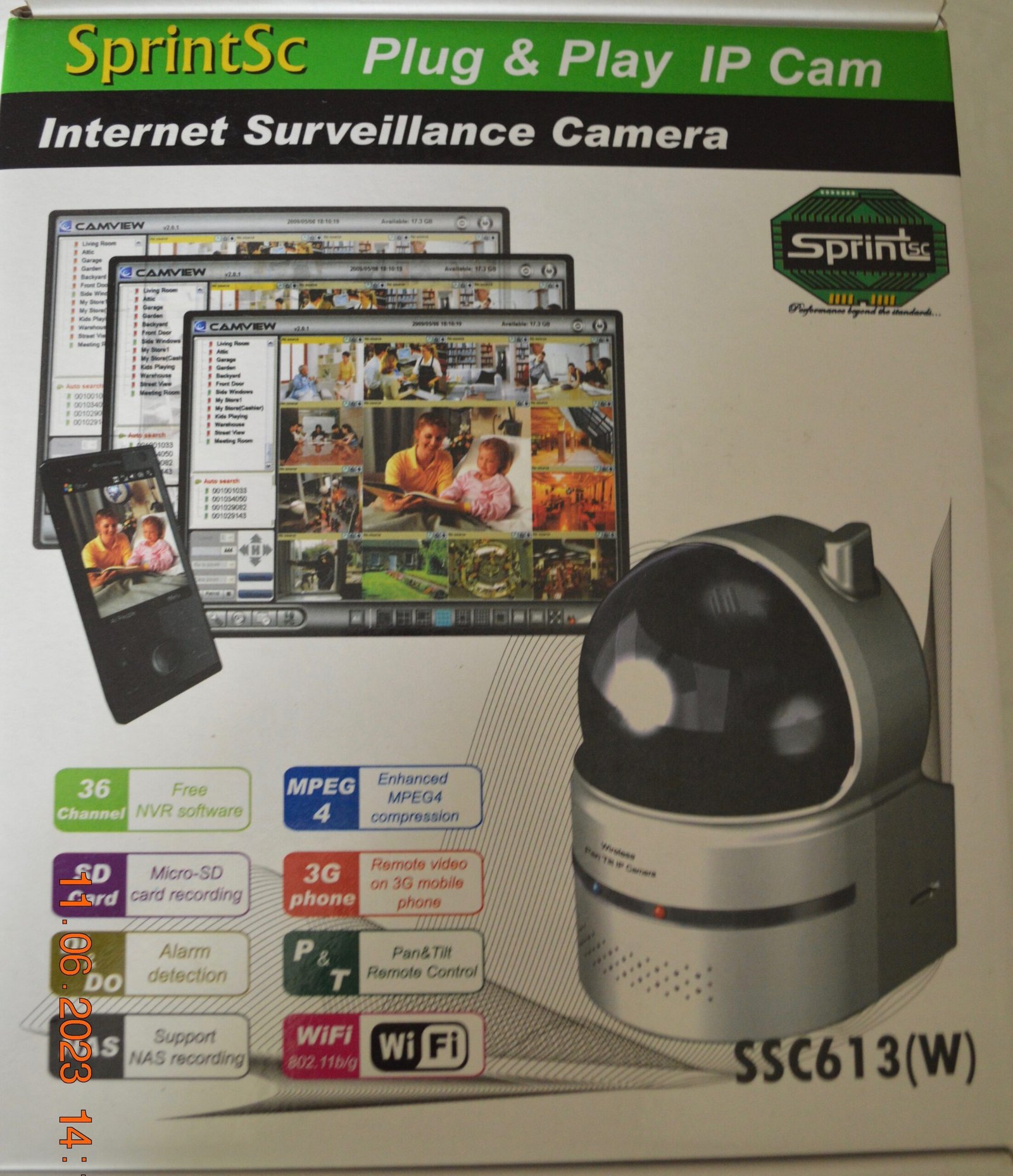 SprintSc SSC613(W) IP Surveillance Camera